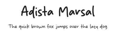 Adista Marsal by Origin Type — Script Handwritten Font — thumbnail 1