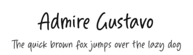 Admire Gustavo by Balpirick Studio — Script Handwritten Font — thumbnail 1