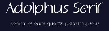 Adolphus Serif by Adolfo Rojas — Serif Font — thumbnail 2
