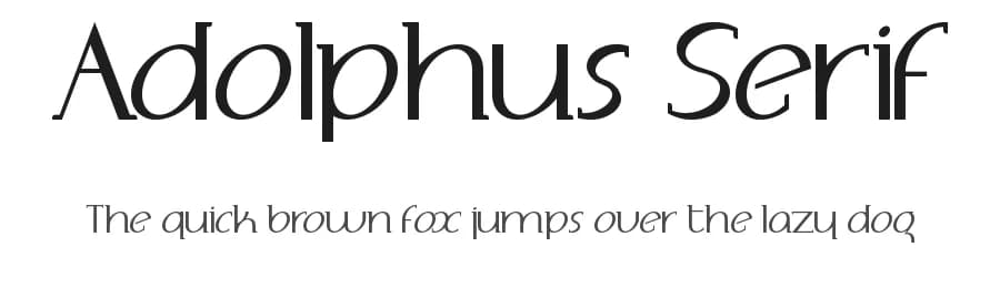Adolphus Serif by Adolfo Rojas — Serif Font