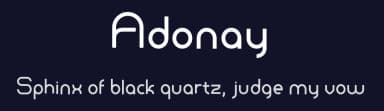 Adonay by Asad Rahman — Sans Serif Font — thumbnail 2