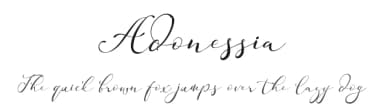 Adonessia by www.movefont .com — Script Handwritten Font — thumbnail 1