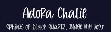 Adora Chalie by Blankids — Script Handwritten Font — thumbnail 2
