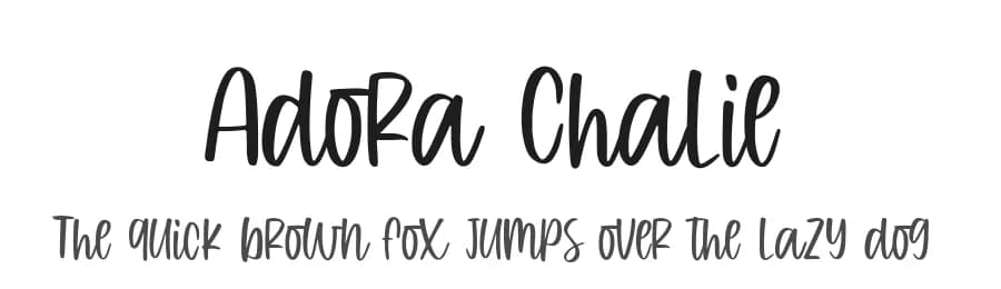 Adora Chalie by Blankids — Script Handwritten Font