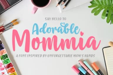 Adorable Mommia Font by Situjuh — Script Handwritten Font — thumbnail 1