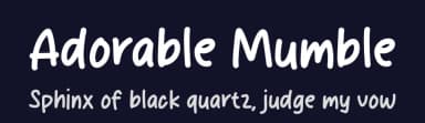 Adorable Mumble by MJType — Script Handwritten Font — thumbnail 2