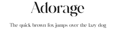 Adorage by Storytype Studio — Serif Font — thumbnail 1