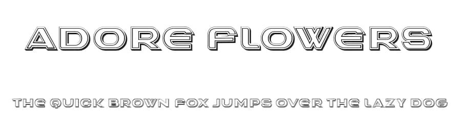 Adore Flowers by Vladimir Nikolic — Sans Serif Font