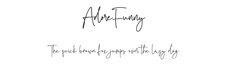 AdoreFunny by Maulana Creative — Script Handwritten Font