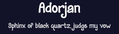 Adorjan by Typefactoryco — Script Handwritten Font — thumbnail 2
