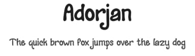 Adorjan by Typefactoryco — Script Handwritten Font — thumbnail 1