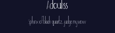 Adouliss by creativetacos — Script Handwritten Font — thumbnail 2