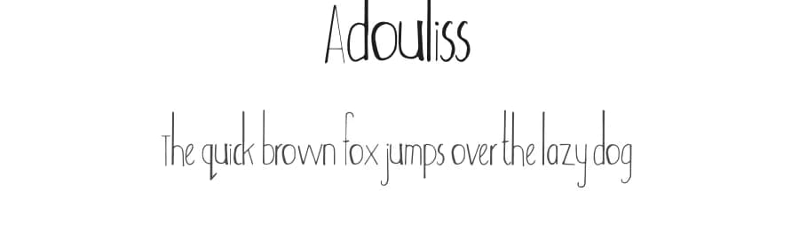Adouliss by creativetacos — Script Handwritten Font