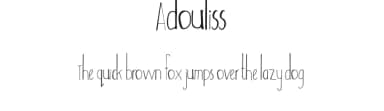 Adouliss by creativetacos — Script Handwritten Font — thumbnail 1
