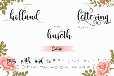 Adreena Script Font by Aqr Typeface — Script Handwritten Font — thumbnail 9