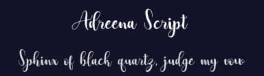 Adreena Script by aqr typeface — Script Handwritten Font — thumbnail 2