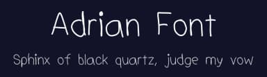 Adrian Font by Adrian — Script Handwritten Font — thumbnail 2
