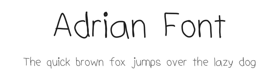 Adrian Font by Adrian — Script Handwritten Font
