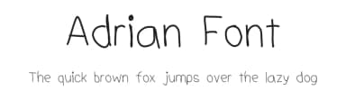 Adrian Font by Adrian — Script Handwritten Font — thumbnail 1