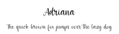 Adriana by Kong Font — Script Handwritten Font — thumbnail 1