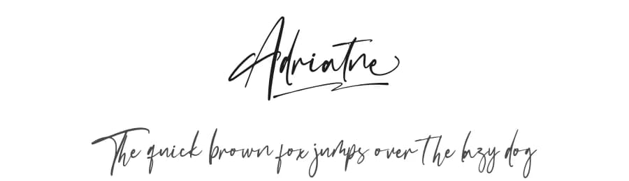 Adriatne by Vultype — Script Handwritten Font