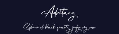 Adritany by Vultype — Script Handwritten Font — thumbnail 2
