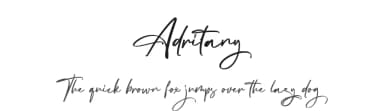 Adritany by Vultype — Script Handwritten Font — thumbnail 1