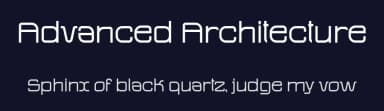 Advanced Architecture by Galdino Otten Fonts — Sans Serif Font — thumbnail 2