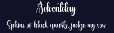 Adventday by Scratchones — Script Handwritten Font — thumbnail 2
