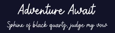 Adventure Await by Graphix Line Studio — Script Handwritten Font — thumbnail 2