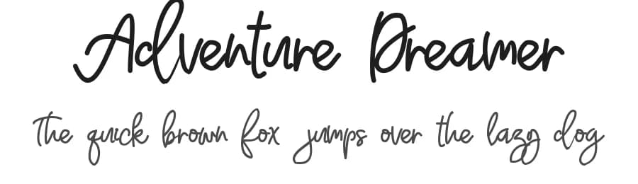 Adventure Dreamer by Letterara — Script Handwritten Font