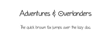 Adventures & Overlanders by Maelle.K | Thomas Boucherie — Script Handwritten Font — thumbnail 1