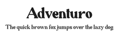 Adventuro by Pen Culture — Serif Font — thumbnail 1
