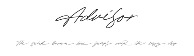 Advisor by Masanis Studio — Script Handwritten Font