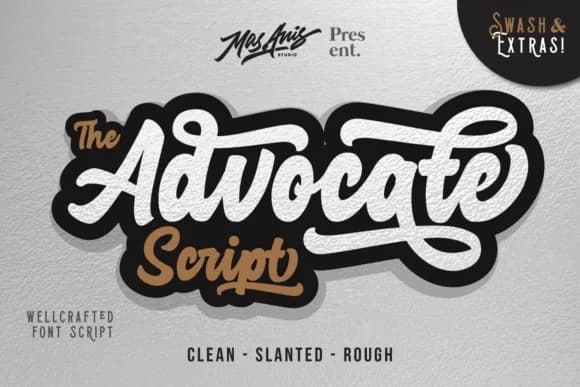 Advocate Script Font by Mas Anis — Script Handwritten Font