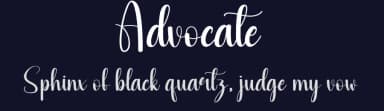 Advocate by Andi Moz — Script Handwritten Font — thumbnail 2