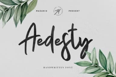 Aedesty Font by Mas Anis — Script Handwritten Font — thumbnail 1