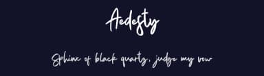 Aedesty by Masanis Studio — Script Handwritten Font — thumbnail 2