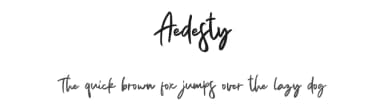 Aedesty by Masanis Studio — Script Handwritten Font — thumbnail 1