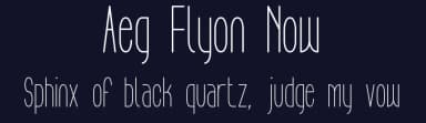 Aeg Flyon Now by zanatlija — Sans Serif Font — thumbnail 2