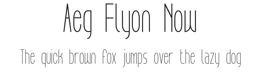 Aeg Flyon Now by zanatlija — Sans Serif Font