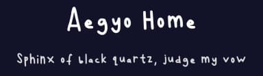 Aegyo Home by Aegyo.home — Script Handwritten Font — thumbnail 2