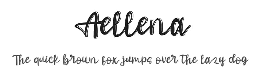 Aellena by Arif Studios — Script Handwritten Font