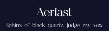 Aeriast by Slide Shoot Type — Serif Font — thumbnail 2