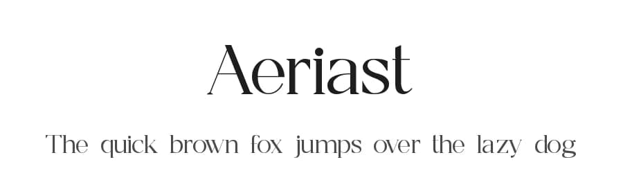 Aeriast by Slide Shoot Type — Serif Font