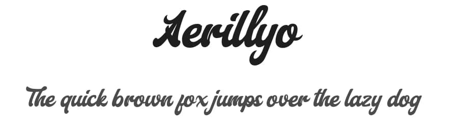 Aerillyo by StringLabs Creative Studio — Script Handwritten Font