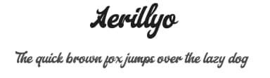 Aerillyo by StringLabs Creative Studio — Script Handwritten Font — thumbnail 1