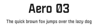 Aero 03 by Jean-Michel Leman — Sans Serif Font — thumbnail 1