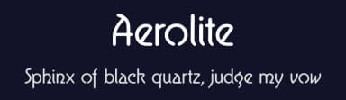 Aerolite by Jan Paul — Sans Serif Font — thumbnail 2