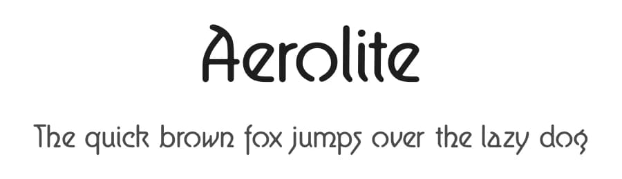 Aerolite by Jan Paul — Sans Serif Font
